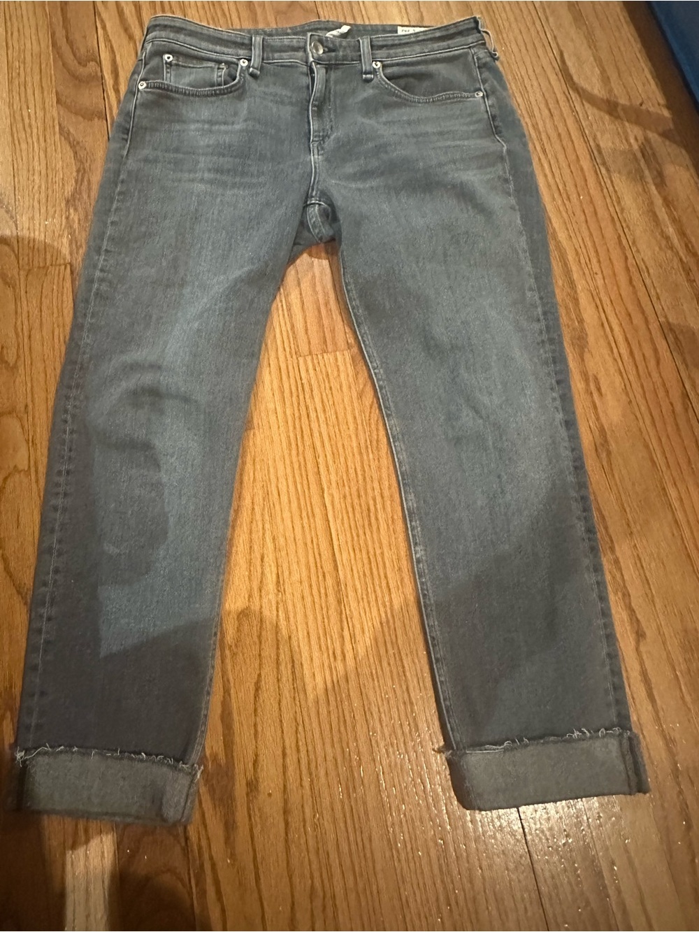 Rag & Bone Dre Low-rise Ankle Slim Boyfriend Jean in Gray EUC - Picture 3 of 8